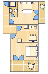 Plan apartamentu - A3 - 1/2+2